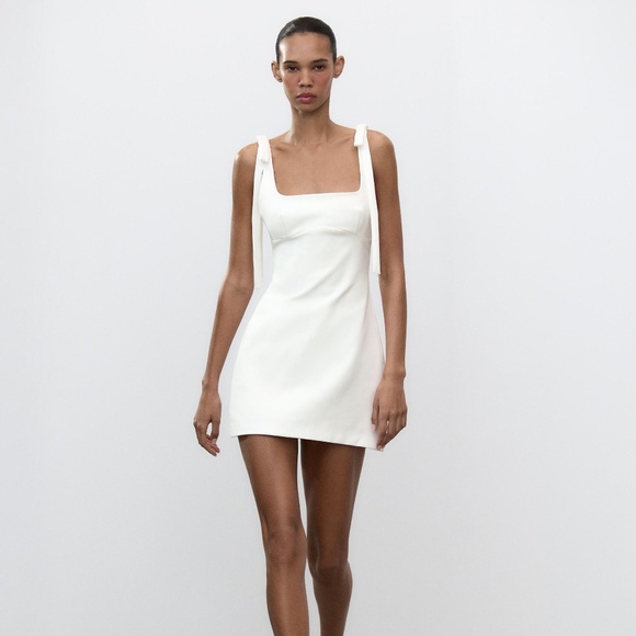 Short Tie Strap Dress - Picture 1 of 4